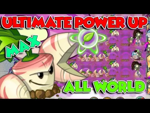 Plants vs Zombies 2 : Parsnips MAX Level - Ultimate Power UP in ALL WORLD