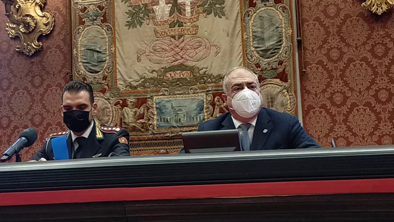 Como, il sindaco Landriscina saluta Ghezzo ed il nuovo comandante Aiello