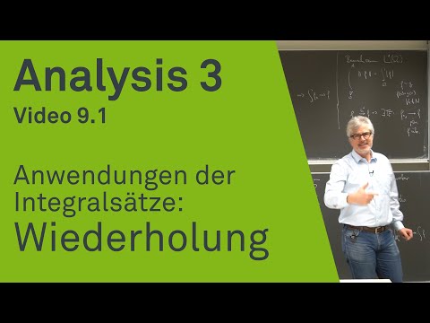 Anwendungen der Integralsätze: Wiederholung | Analysis 3 | Video 9.1
