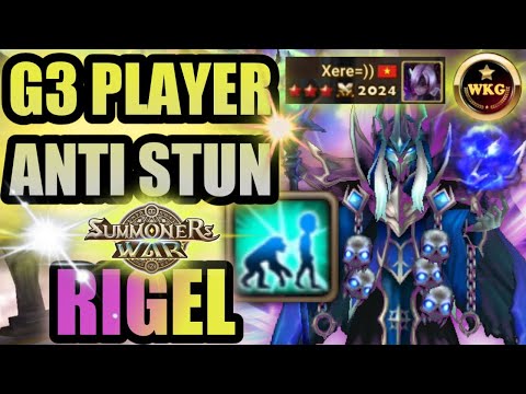 G3 PLAYER XERE USE RIGEL FOR ANTI STUN AND SLEEP - Summoners War