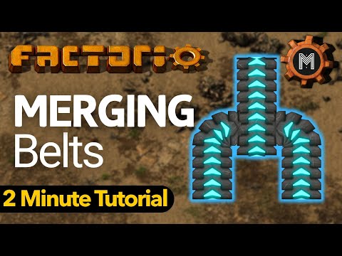 Factorio Tutorial: How to Merge Belts Properly | Nugget #3