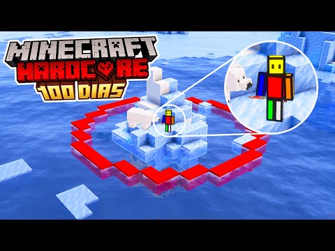 Sobreviví 100 Días en un ICEBERG en Minecraft Hardcore