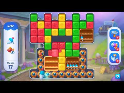 Fishdom Blast Level 497 - NO BOOSTERS GAMEPLAY 🐠 | SKILLGAMING ✔️