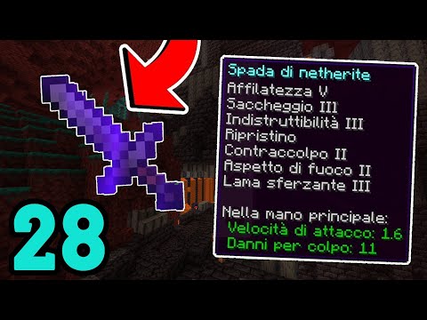 ESPLORO IL BASTIONE CON LA SPADA DI NETHERITE ➤ MINECRAFT ITA #28