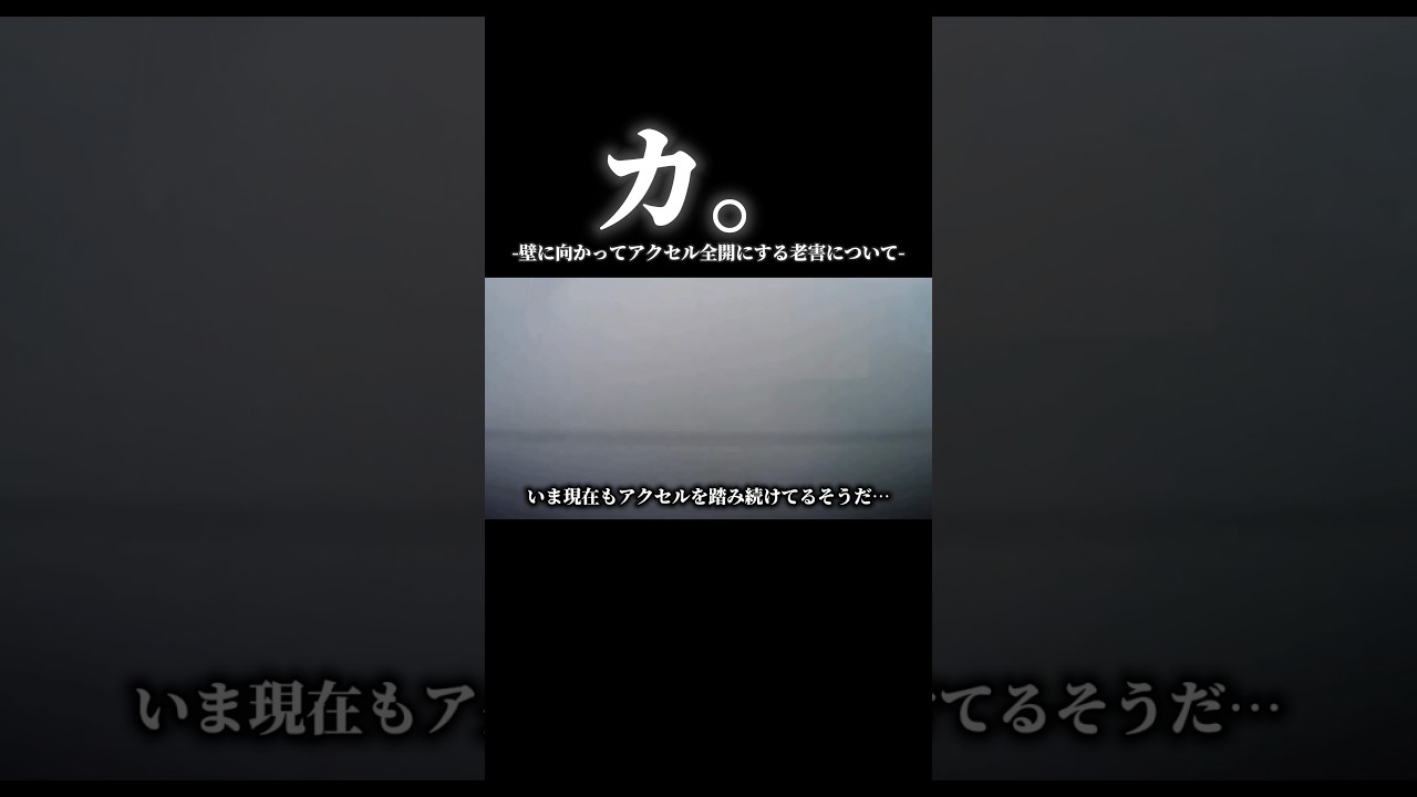 カ。壁に向かってアクセル全開にする老害について#ドラレコ映像 #車好きと繋がりたい