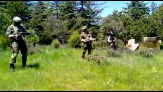 preview picture of video '13 Mayo 2012 Airsoft La Mision (El Bosque Galapagar) Partida Napoleonica'