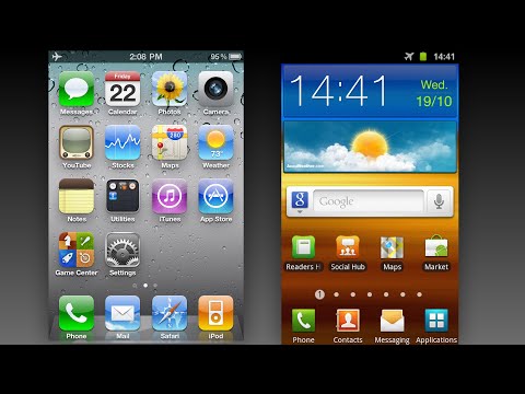 iPhone 4 vs Galaxy S2 UIs (2011)