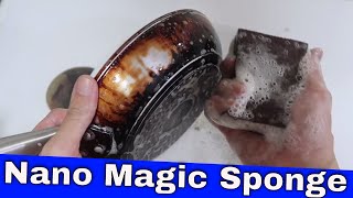 QiiM Magic - Magická houbička na nádobí, hnědá, 5ks