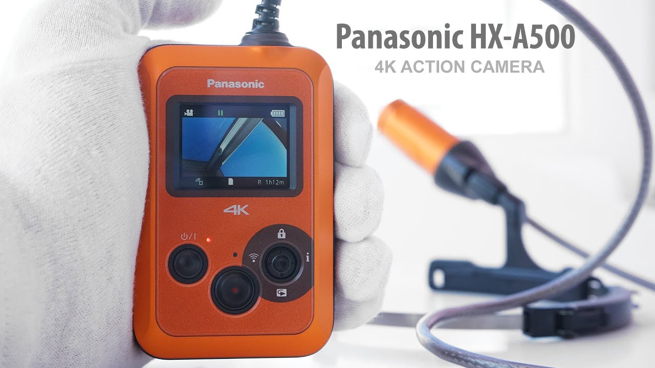 Экшн камера Panasonic HX-A500 4K, черная