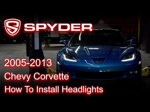 Spyder Auto Installation: 2005-2013 Chevrolet Corvette Apex Headlight Installation.