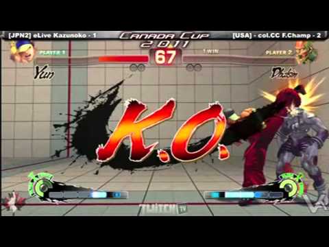 Canada Cup Gaming 2011 SSF4AE International 5v5 Japan2 vs USA