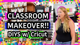 🌟Shocking Teacher Classroom Makeover Using My Cricut!