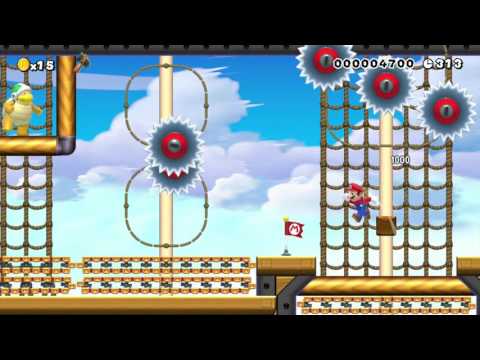Super Mario Maker Levels: "Bowser Jr's Clockwork Station"