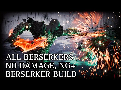 BERSERKER BUILD Young Kratos Vs All Berserkers (No Damage/Give Me Balance NG+) | God of War Ragnarök