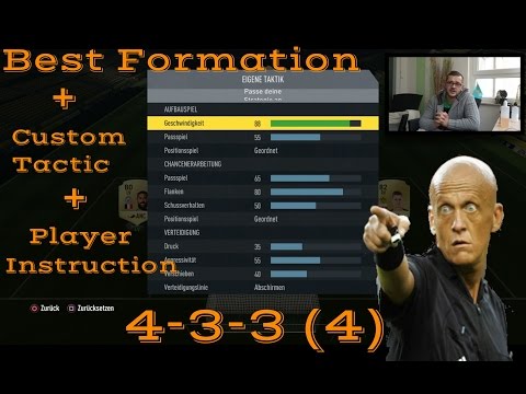 FIFA 17:  BEST FORMATION 4-3-3 (4) BEST CUSTOM TACTIC + PLAYER INSTRUCTION FUT CHAMPIONS  (deutsch)