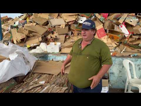 Equipamentos de Prensa garantem retomada da operacionalização da Usina de Reciclagem de Lixo.