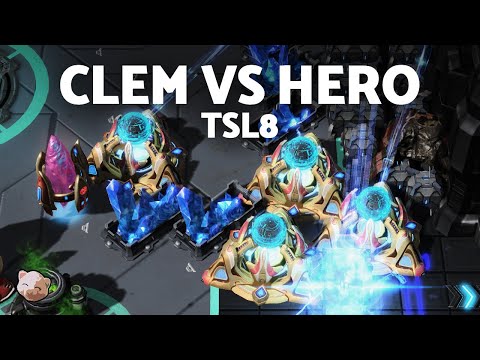 HERO all ins against CLEM! | TSL8 Ro32 (Bo3 TvP) - StarCraft 2