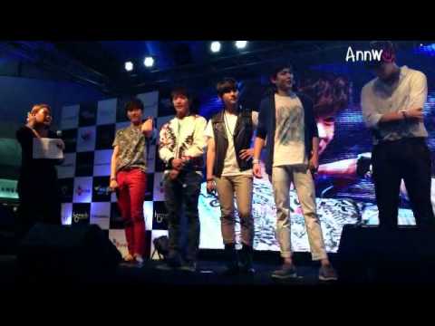 130407 Wooyoung Speak Thai - [Yak Kin Wan Yen] @ WTII Press Conference