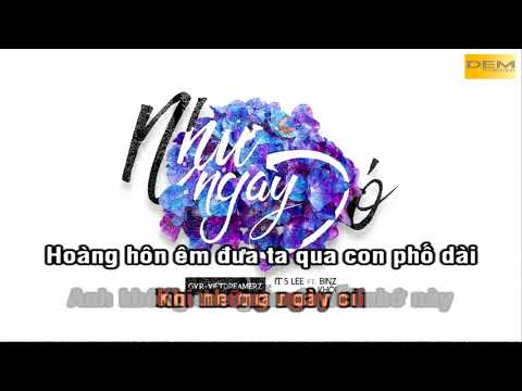 như ngày đó - karaoke [only rap]