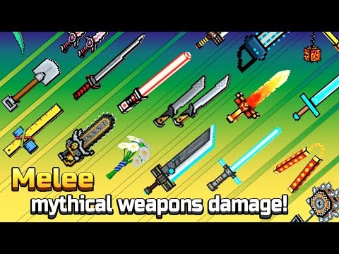 Pixel Gun 3D - Melee Mythical Weapons Hits Damage