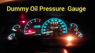 Getting Rid Of A Dummy Oil Pressure Gauge On My Ford Ranger