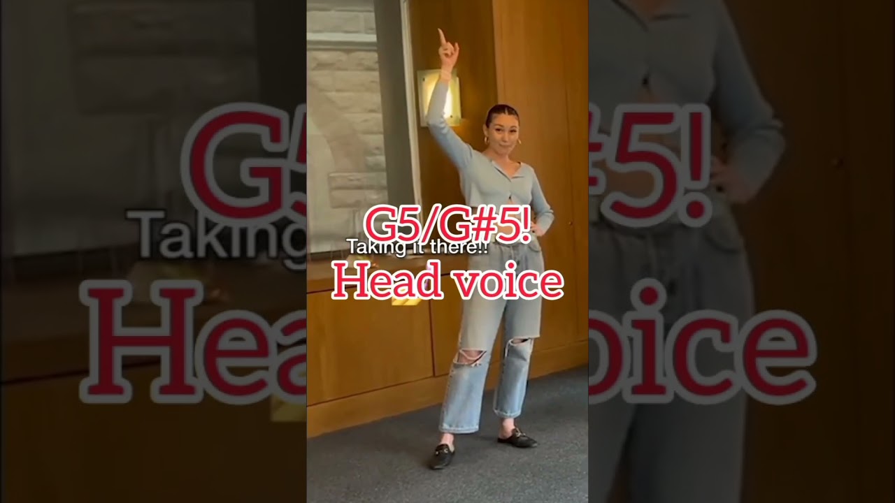 Loren Allred peacticing #highnotes with her #vocalcoach