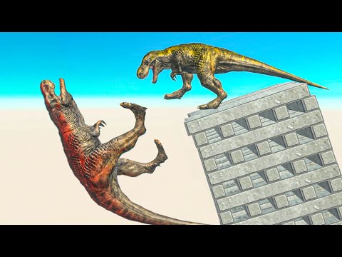 COLLAPSING BUILDING Each Unit Against Itself Who Can Not Fall? ► Animal Revolt Battle Simulator