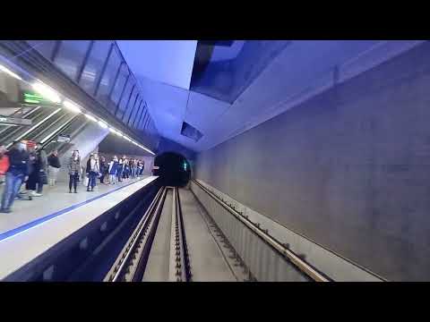 A "Driver's Eye View" of Budapest Metro Line 4.