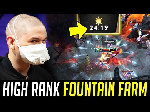 YATORO 24 mins 21 KILLS & 21K NETWORTH - Fountain Farming HIGH RANKS DOTA 2
