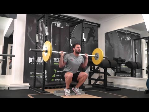 HOW TO SQUAT: Heel Elevated Barbell Back Squat. INCREASE Your SQUAT with this Technique!
