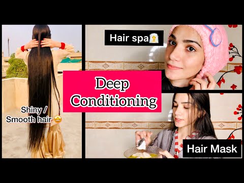How To Do Deep Conditioning At  Home | Hair Spa | Best Hair Mask | Khadija Afzal