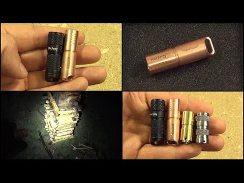 MecArmy IllumineX Micro Flashlight Review (1.65 inches long, 130 Lumens) Video