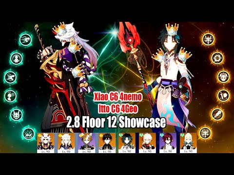 Xiao C6 4nemo ft Itto C6 4 Geo Destroy 2.8 Floor 12 - True DMG Power & Satisfying Combo
