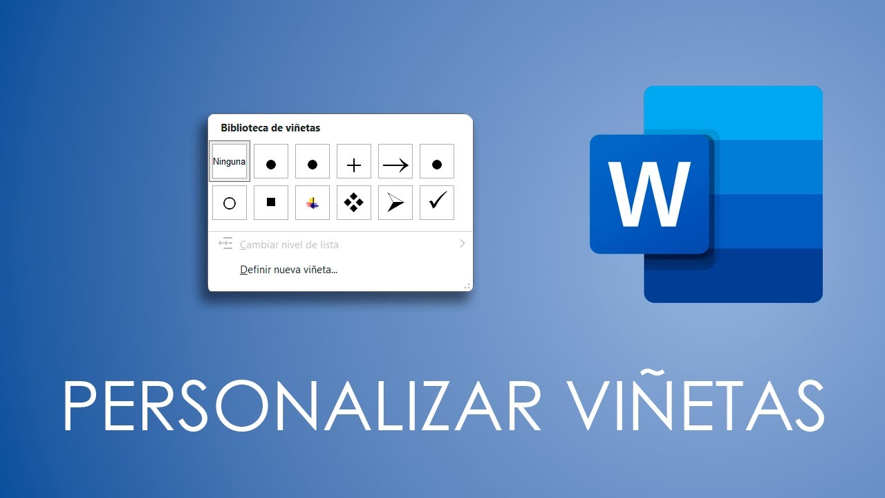 Cómo PERSONALIZAR VIÑETAS en Word