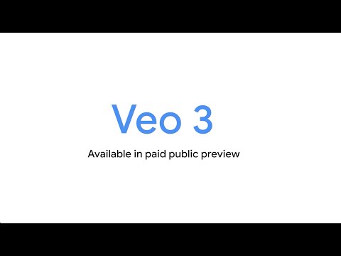 Veo 3 is now available in preview!