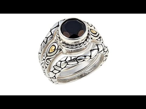 Bali Designs by Robert Manse 2.21ct Black Spinel Cobbles...