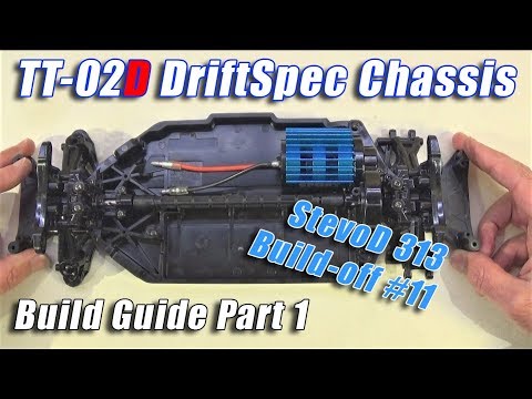 Tamiya TT02D DriftSpec Build Part 1 - Nissan Skyline GTR -Build-off #11