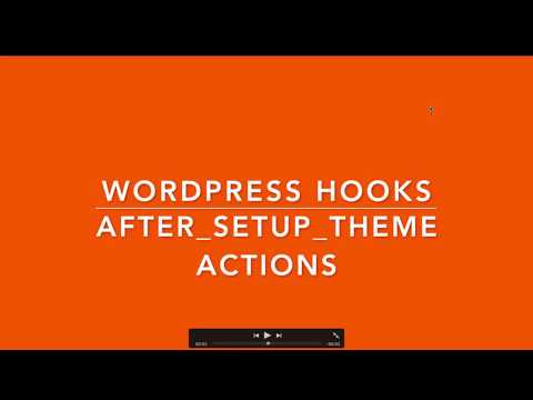 WordPress Hook Actions after setup theme Part 10 Example
