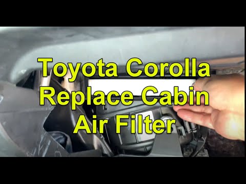 2015, 2016, 2017, 2018  Toyota Corolla Replace Cabin Air Filter CP285, Remove Glove Compartment,