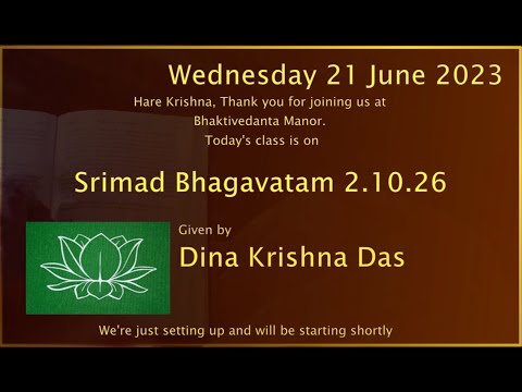 21June2023 | SB 2.10.26 | Dina Krishna Das