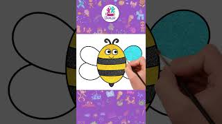 ✏️ How To Draw A Honey Bee🐝 EASY DRAWING #howtodraw #drawingforkids #chikidoodle #chikiart
