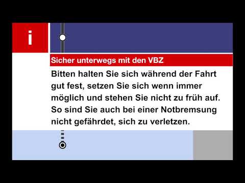 VBZ Ansage - Präventionskampagne (Sicherheit während der Fahrt)