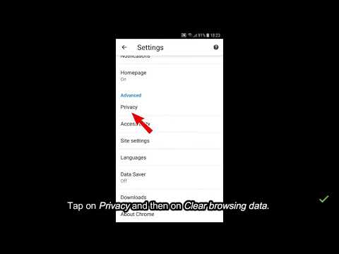 How to clear cache, cookies and browsing data in Google Chrome - Android