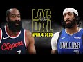 Dallas Mavericks Vs Los Angeles Clippers Full Game Highlights April 4 2025 NBA Regular Season