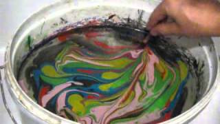 Swirling using the Easy Marble paints