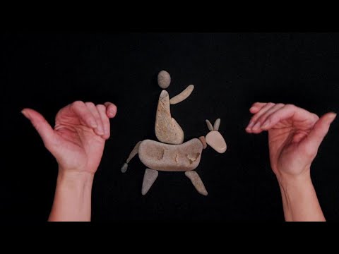 Jesús en Jerusalén en arte con piedras | Ven, crea conmigo