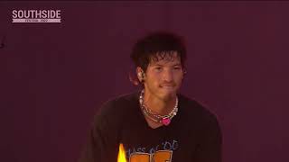 Twenty One Pilots performing Home by Edward Sharpe and I Can See Clearly Now by Jimmy Cliff