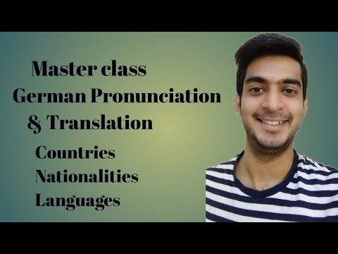 Learn German for Beginners | Translation | Countries | Nationalities | Languages