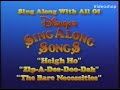 1987 Disney Sing Along Songs Promo Fast
