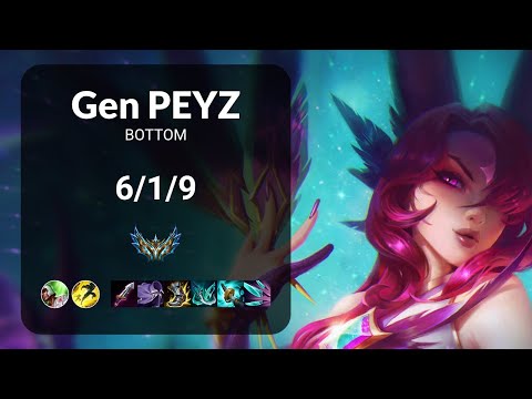 Gen Peyz Xayah vs Kalista BOTTOM - KR CHALLENGER Patch 13.18